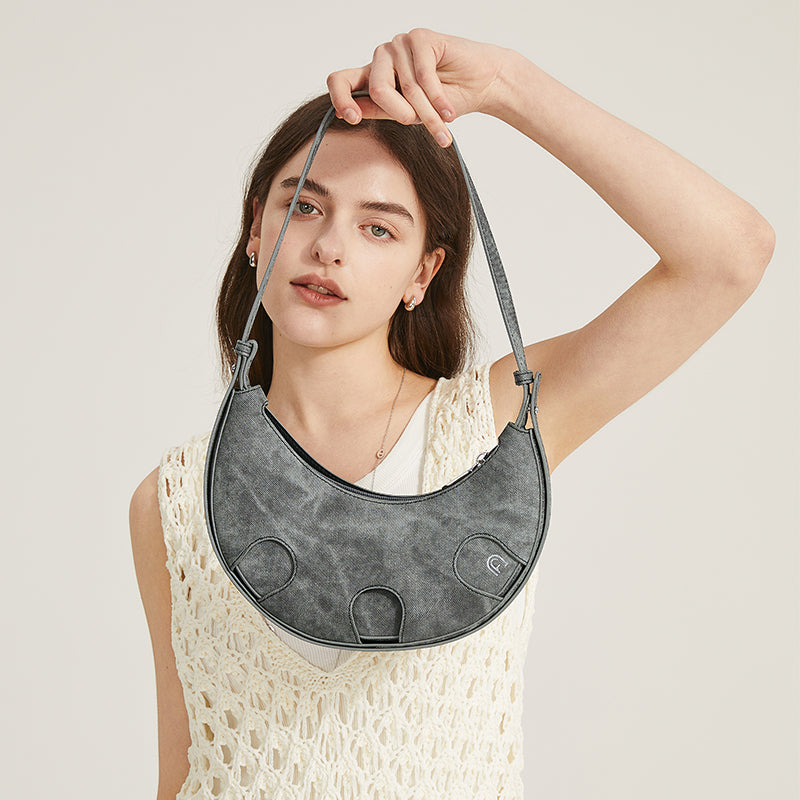 Agatha Bag – Versatile Crescent With Adjustable Strap