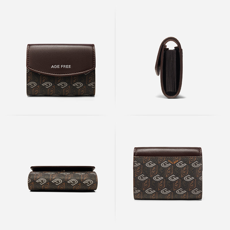 Classic Women's Compact Foldable Card Wallet