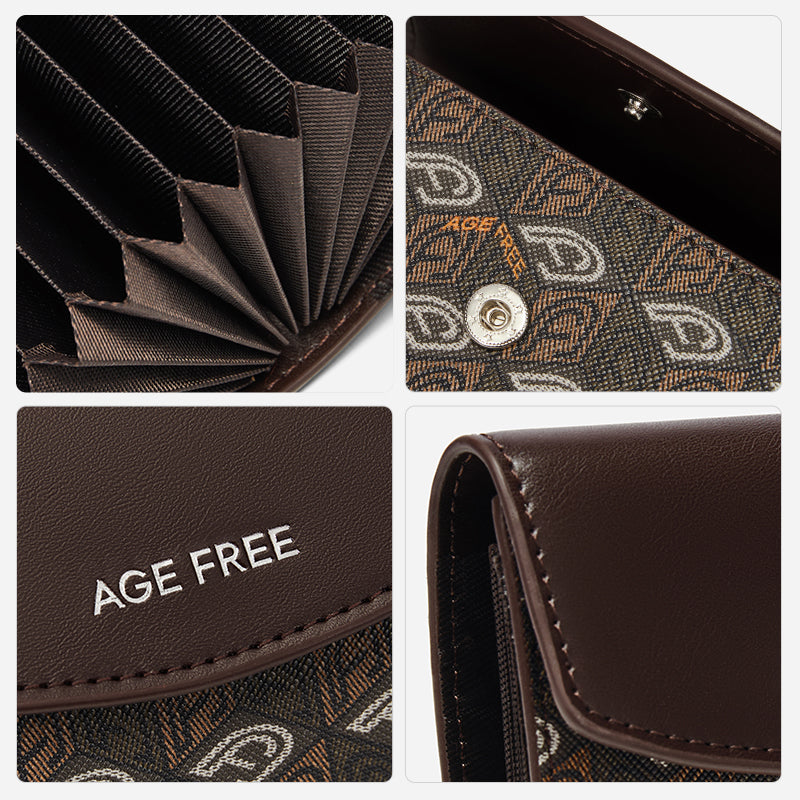 Classic Women's Compact Foldable Card Wallet