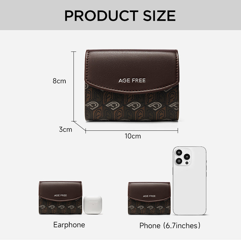 Classic Women's Compact Foldable Card Wallet
