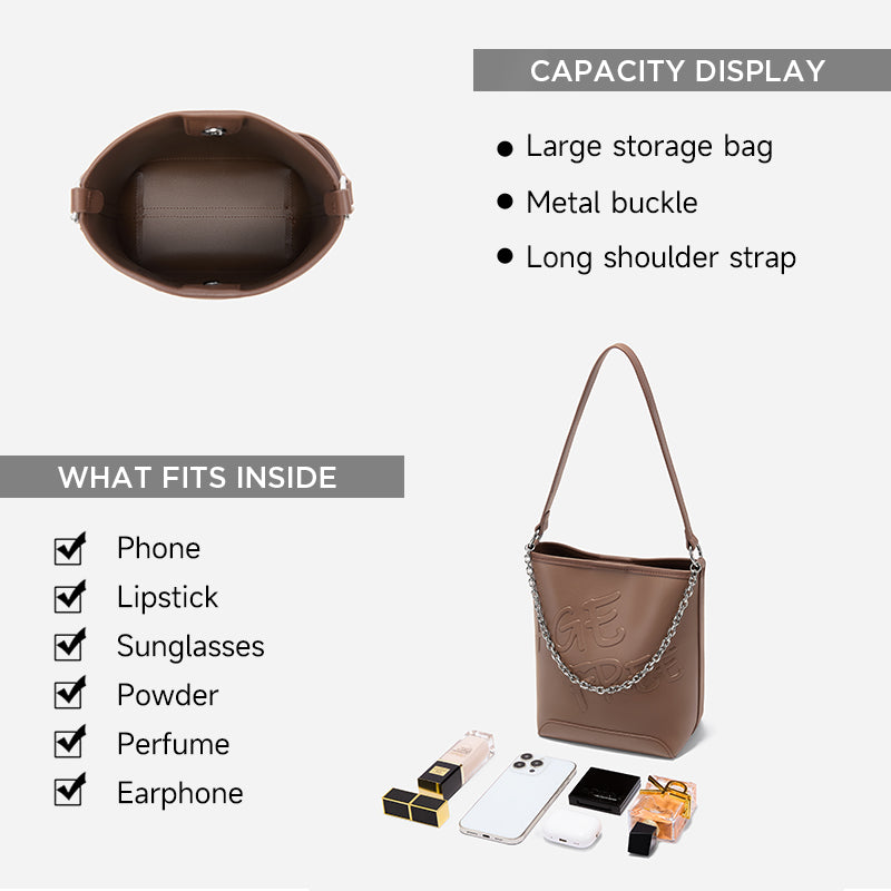 Meli Bag - Embossed Signature Bucket